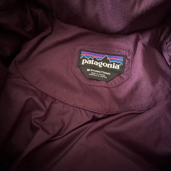 Patagonia Womens Down With It Puffer Jacket Size Medium Burgundy Maroon - Picture 4 of 6